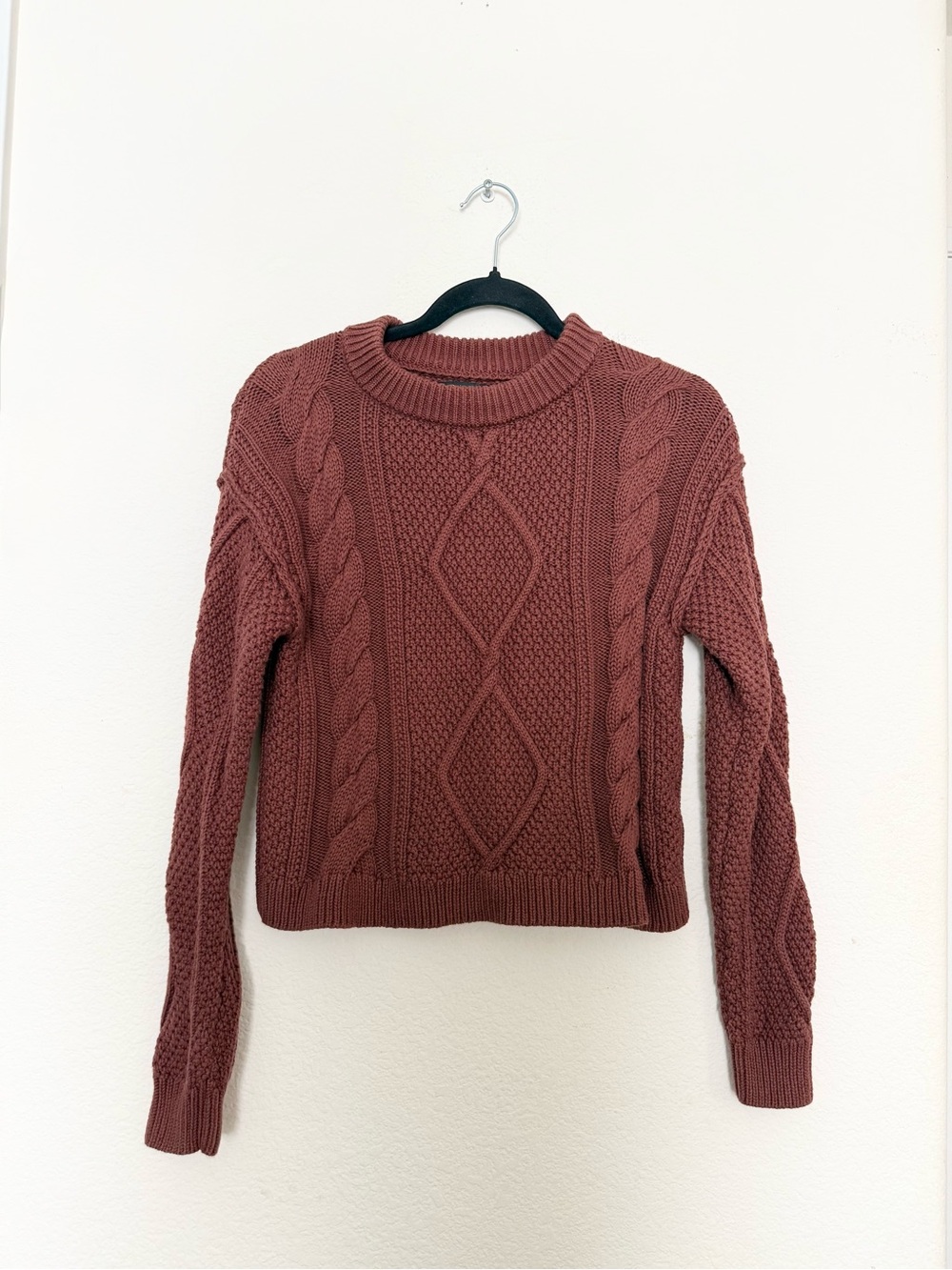 🤎 quince cable knit autumn sweater
